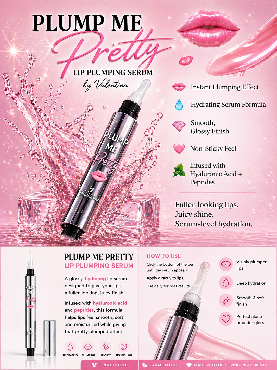 PLUMP ME PRETTY
LIP PLUMPING SERUM